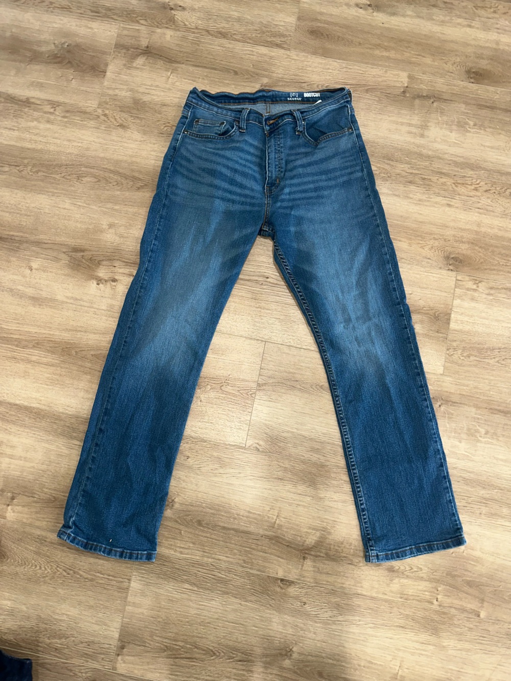 George Men's Straight Fit Indigo Jeans
